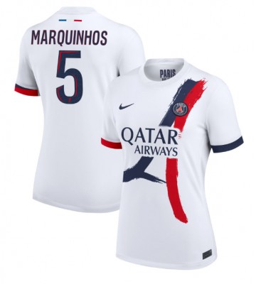 Paris Saint-Germain Marquinhos #5 Udebanetrøje Dame 2024-25 Kort ærmer